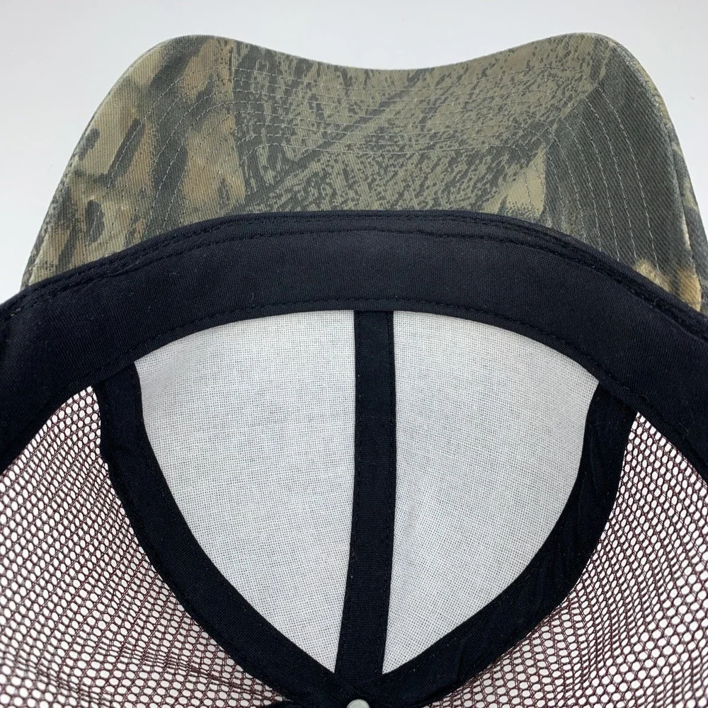 Field & Stream Plain Camo Hat Brown Mesh Adjustable Snapback Baseball Cap